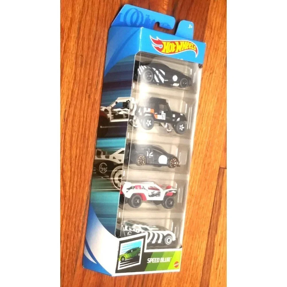 NEW HOT WHEELS SpeedBlur 5 Pack 2021 Mustang Jeepster Fiesta Crusher Leeway